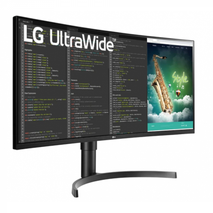 Monitor LED Curbat LG 35WN75CN-B, 35inch, 3440x1440, 5ms GTG, Black