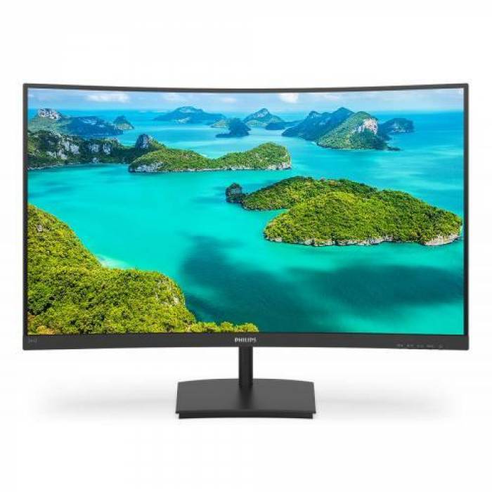 Monitor LED Curbat Philips 241E1SC, 24inch, 1920x1080, 4ms GTG, Black