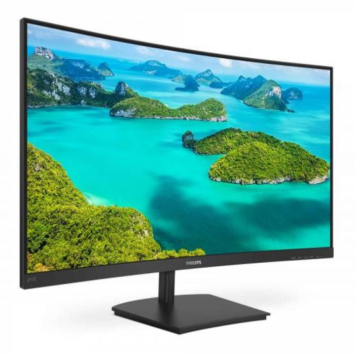 Monitor LED Curbat Philips 241E1SCA, 24inch, 1920x1080, 4ms GTG, Black