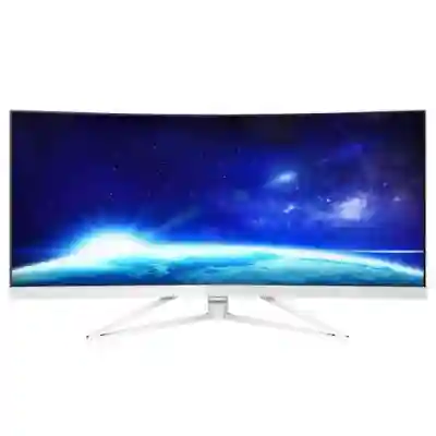 Monitor LED Curbat Philips 349X7FJEW, 34inch, 3440x1440, 4ms GTG, White