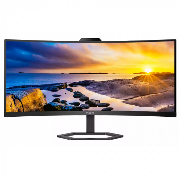 Monitor LED Curbat Philips 34E1C5600HE/00, 34inch, 3440x1440, 4ms GTG, Black