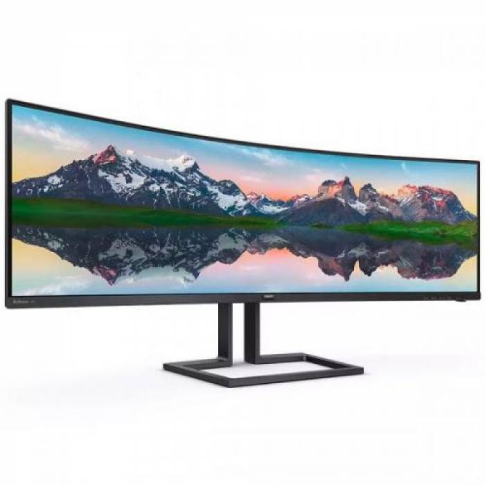 Monitor LED Curbat Philips 498P9Z, 49inch, 5120 x 1440, 4ms, Black