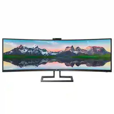 Monitor LED Curbat Philips 499P9H, 49inch, 5120x1440, 5ms GTG, Black