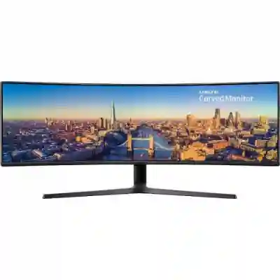 Monitor LED Curbat Samsung LC49J890DKRXEN, 48.9inch, 3840x1080, 5ms GTG, Black