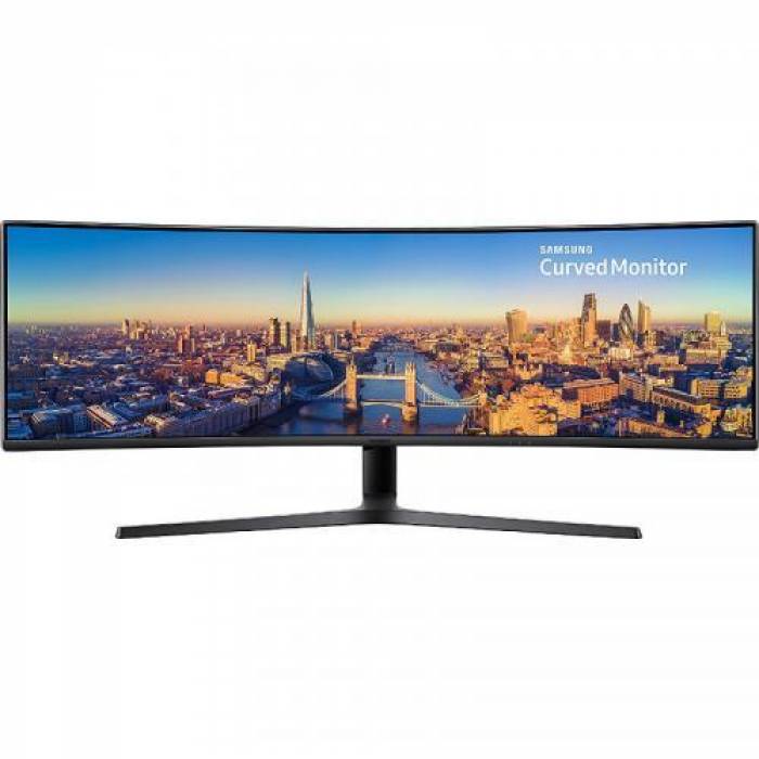 Monitor LED Curbat Samsung LC49J890DKRXEN, 48.9inch, 3840x1080, 5ms GTG, Black