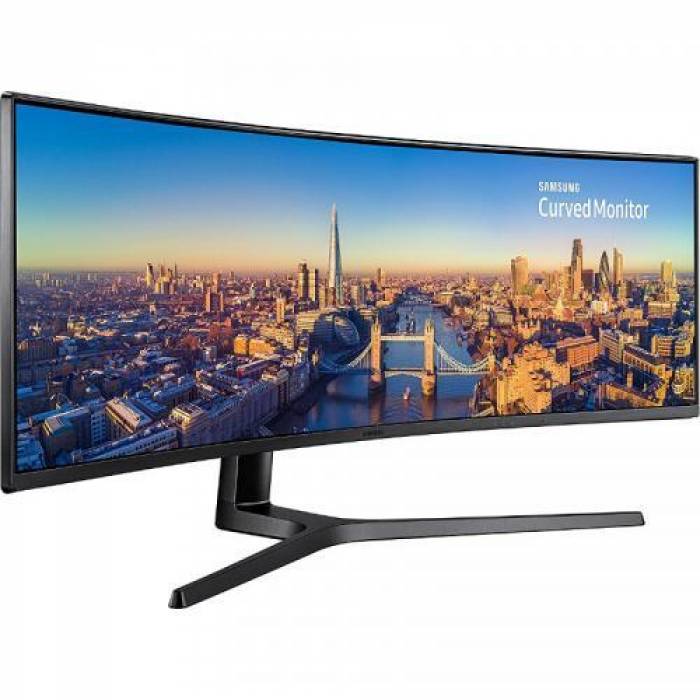 Monitor LED Curbat Samsung LC49J890DKRXEN, 48.9inch, 3840x1080, 5ms GTG, Black