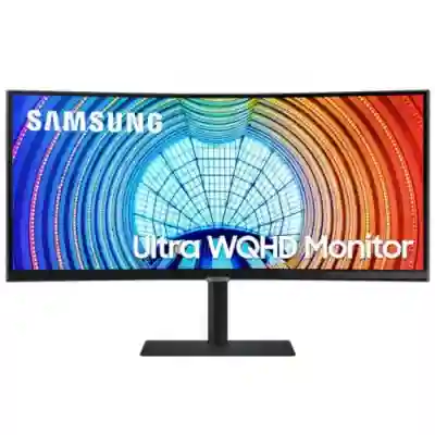 Monitor LED Curbat Samsung LS34A650UXUXEN, 34inch, 3440x1440, 4ms GTG, Black
