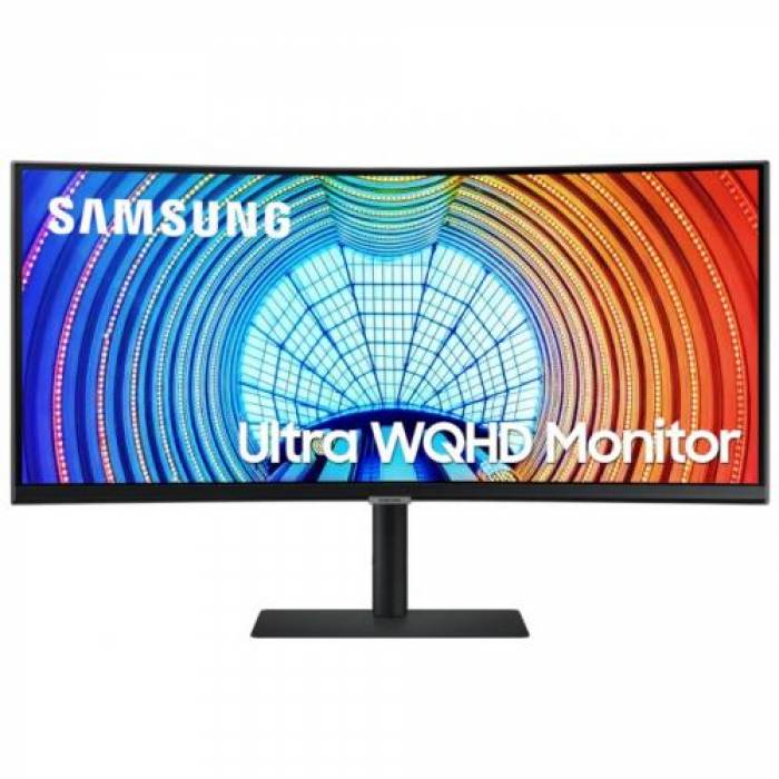 Monitor LED Curbat Samsung LS34A650UXUXEN, 34inch, 3440x1440, 4ms GTG, Black
