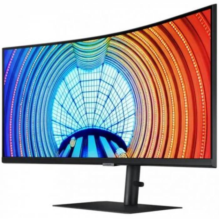Monitor LED Curbat Samsung LS34A650UXUXEN, 34inch, 3440x1440, 4ms GTG, Black