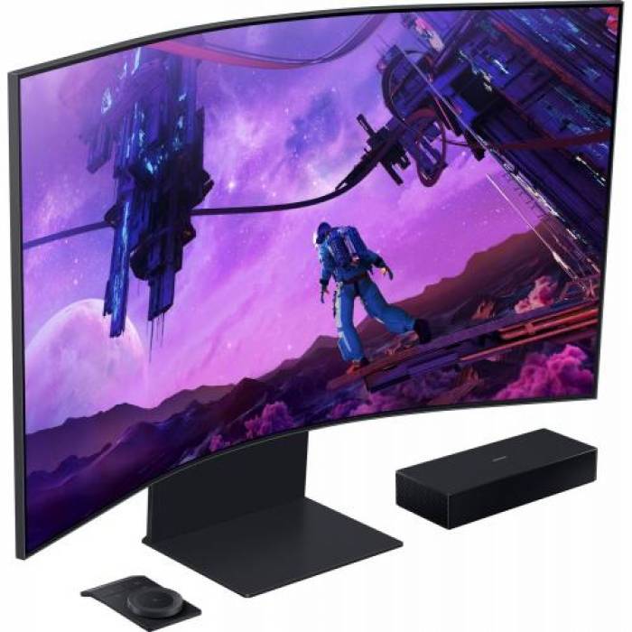 Monitor LED Curbat Samsung Odyssey Ark S55BG970N, 55inch, 3840x2160, 1ms GTG, Black