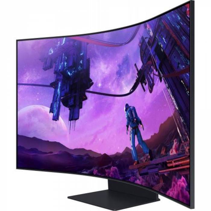 Monitor LED Curbat Samsung Odyssey Ark S55BG970N, 55inch, 3840x2160, 1ms GTG, Black