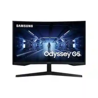 Monitor LED Curbat Samsung Odyssey G5 (2021) LC27G55TQWRXEN, 27inch, 2560x1440, 1ms, Black
