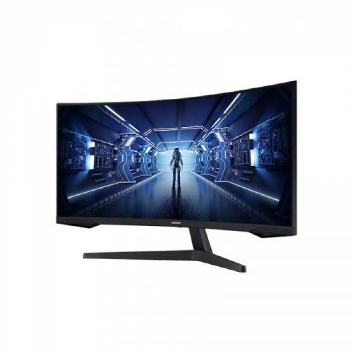 Monitor LED Curbat Samsung Odyssey G5 LC34G55TWWRXEN, 34inch, 3440x1440, 1ms, Black