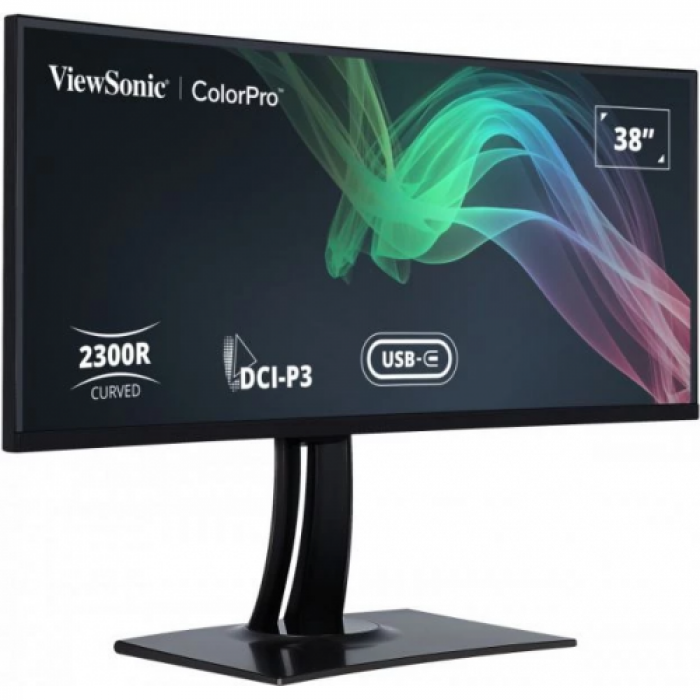 Monitor LED Curbat ViewSonic ColorPro VP3881A, 37.5inch, 3840x1600, 5ms GTG, Black