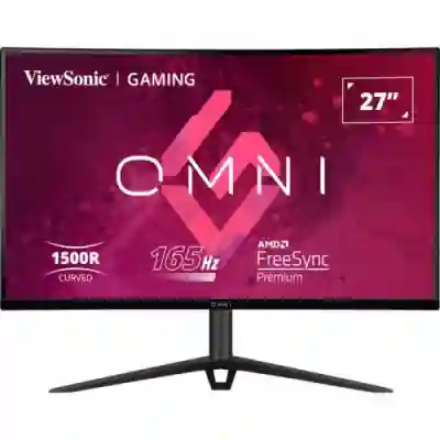 Monitor LED Curbat ViewSonic VX2718-2KPC-MHDJ, 27inch, 2560x1440, 1ms, Black