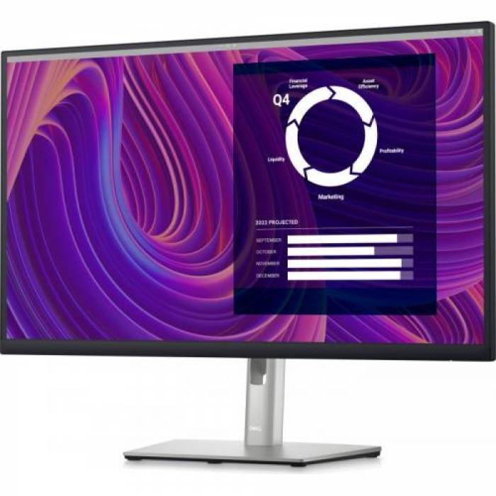 Monitor LED Dell P2723D, 27inch, 2560x1440, 5ms GTG, Black-Grey