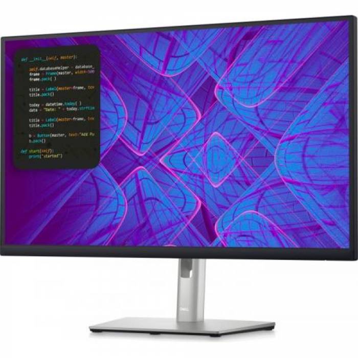 Monitor LED Dell P2723QE, 27inch, 3840x2160, 5ms GTG, Black-Grey