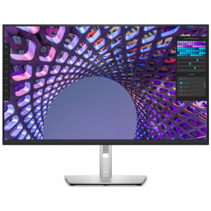 Monitor LED Dell P3223QE, 31.5inch, 3840x2160, 5ms GtG, Black-Silver