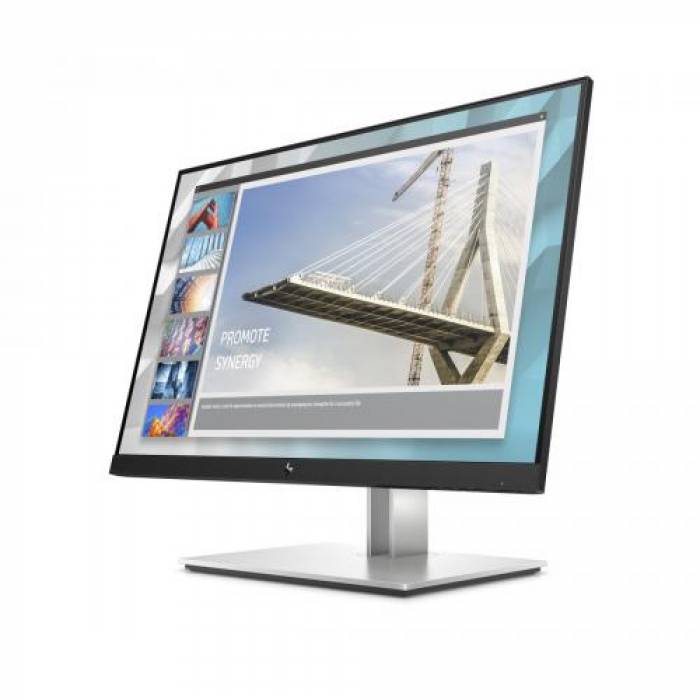 Monitor LED HP E24i G4, 24inch, 1920x1200, 5ms GTG, Black-Silver