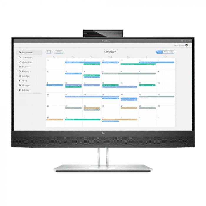 Monitor LED HP E24MV G4, 23.8inch, 1920x1080, 5ms GTG, Black-Silver