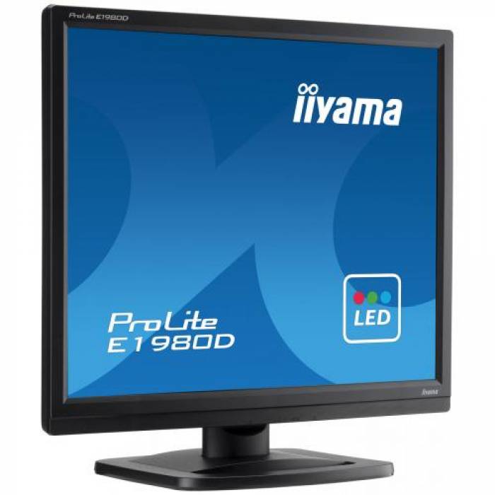 Monitor LED IIyama E1980D-B1, 19inch, 1280x1024, 5ms, Black