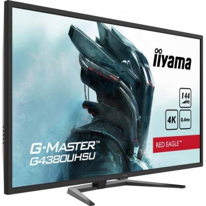 Monitor LED Iiyama G-Master G4380UHSU-B1, 42.5inch, 3840x2160, 0.4ms, Black