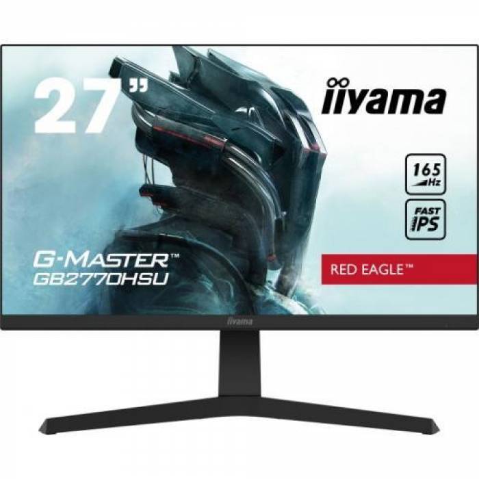 Monitor LED Iiyama G-MASTER Red Eagle GB2770HSU-B5, 27inch, 1920x1080, 0.8ms, Black