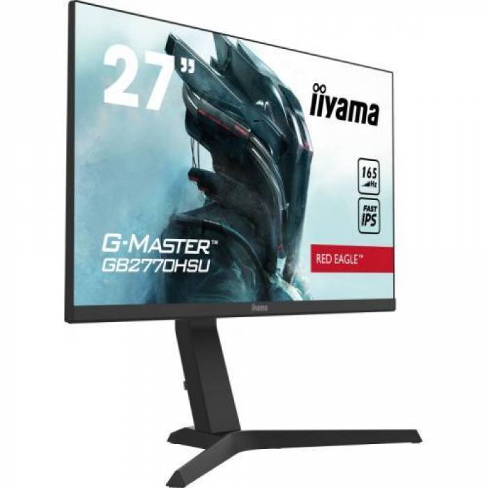 Monitor LED Iiyama G-MASTER Red Eagle GB2770HSU-B5, 27inch, 1920x1080, 0.8ms, Black