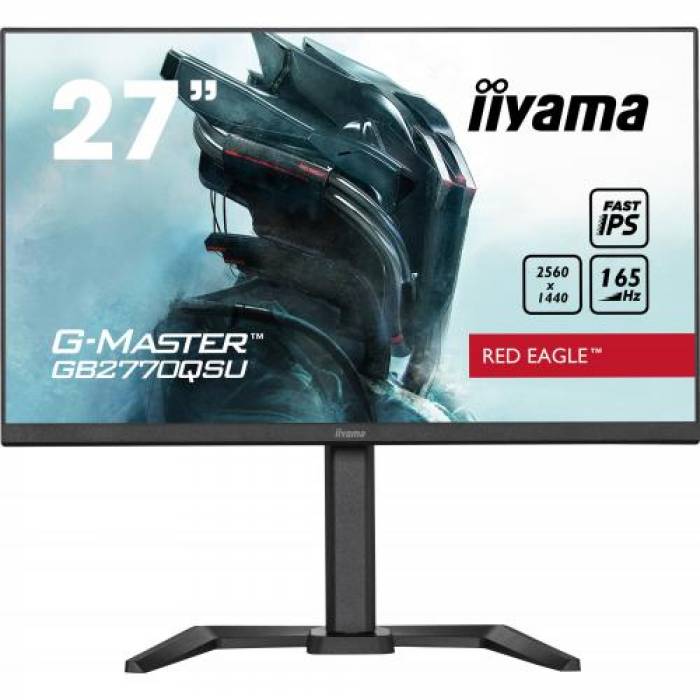 Monitor LED Iiyama G-MASTER Red Eagle GB2770QSU-B5, 27inch, 2560x1440, 0.5ms, Black