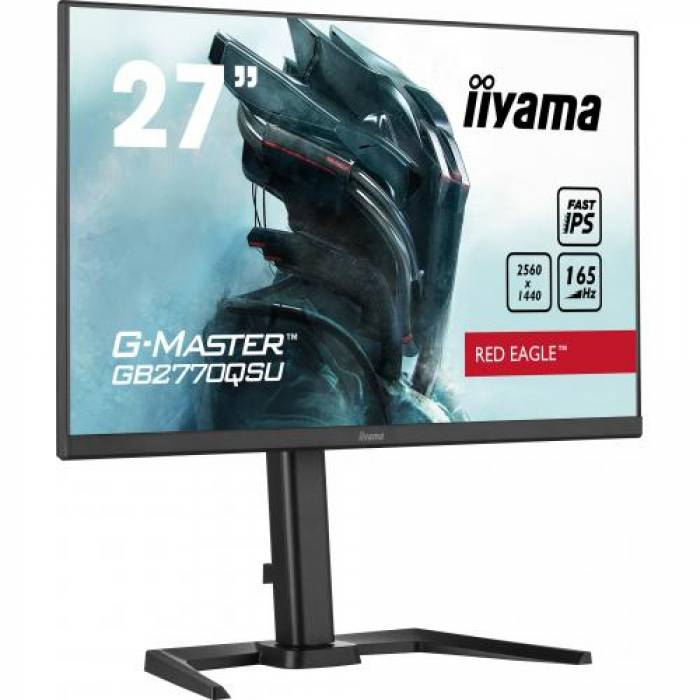 Monitor LED Iiyama G-MASTER Red Eagle GB2770QSU-B5, 27inch, 2560x1440, 0.5ms, Black
