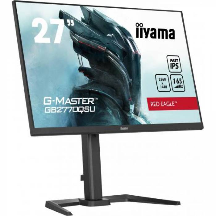 Monitor LED Iiyama G-MASTER Red Eagle GB2770QSU-B5, 27inch, 2560x1440, 0.5ms, Black