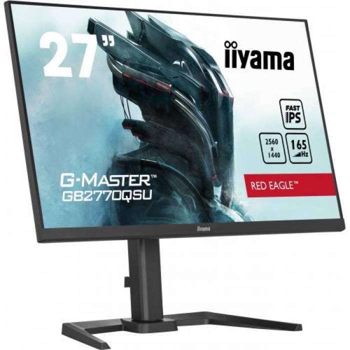 Monitor LED Iiyama G-MASTER Red Eagle GB2770QSU-B5, 27inch, 2560x1440, 0.5ms, Black