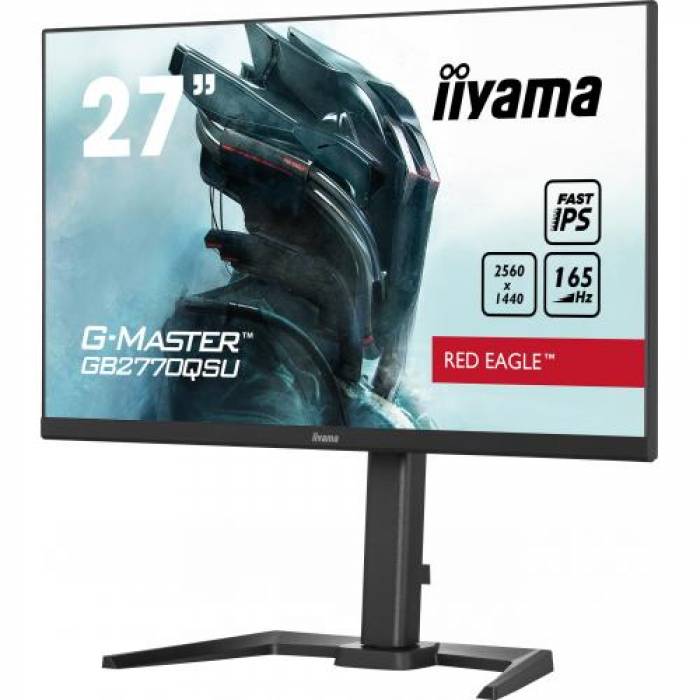 Monitor LED Iiyama G-MASTER Red Eagle GB2770QSU-B5, 27inch, 2560x1440, 0.5ms, Black