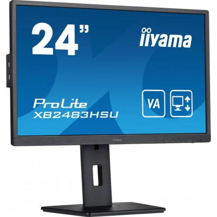 Monitor LED Iiyama ProLite XB2483HSU-B5, 23.8inch, 1920x1080, 4ms GTG, Black