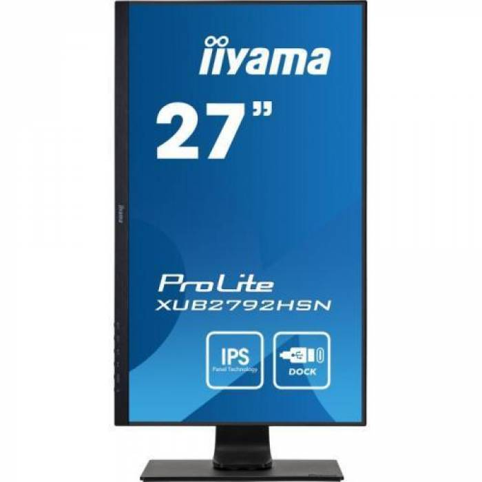 Monitor LED Iiyama ProLite XUB2792HSC-B5, 27inch, 1920x1080, 4ms GTG, Black