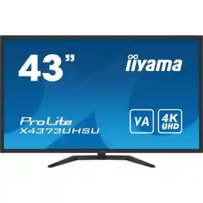 Monitor LED  IIyama X4373UHSU-B1, 43inch, 3840x2160, 3ms, Black