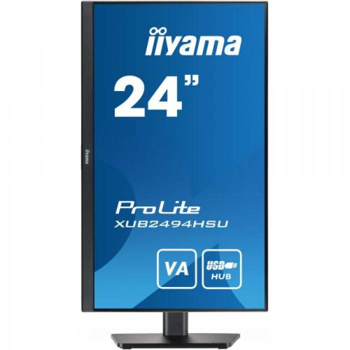 Monitor LED Iiyama XUB2494HSU-B2, 24inch, 1920x1080, 4ms, Black