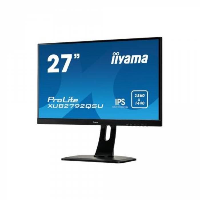 Monitor LED Iiyama XUB2792QSU-B1, 27inch, 2560x1440, 5ms, Black