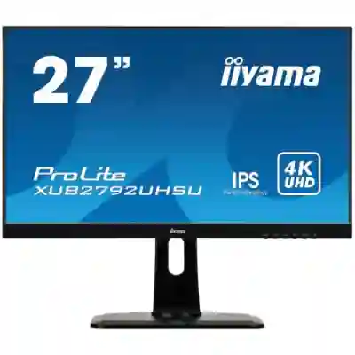 Monitor LED Iiyama XUB2792UHSU-B1, 27inch, 3840x2160, 4ms, Black