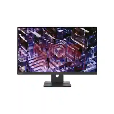 Monitor LED Lenovo ThinkVision E24q-30, 23.8inch, 2560x1440, 4ms, Raven Black