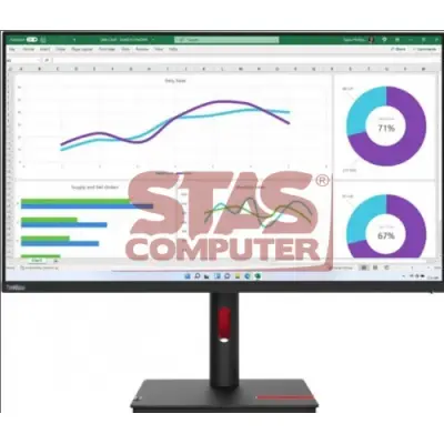 Monitor LED Lenovo ThinkVision T32h-30, 31.5inch, 2560x1440, 4ms, Black
