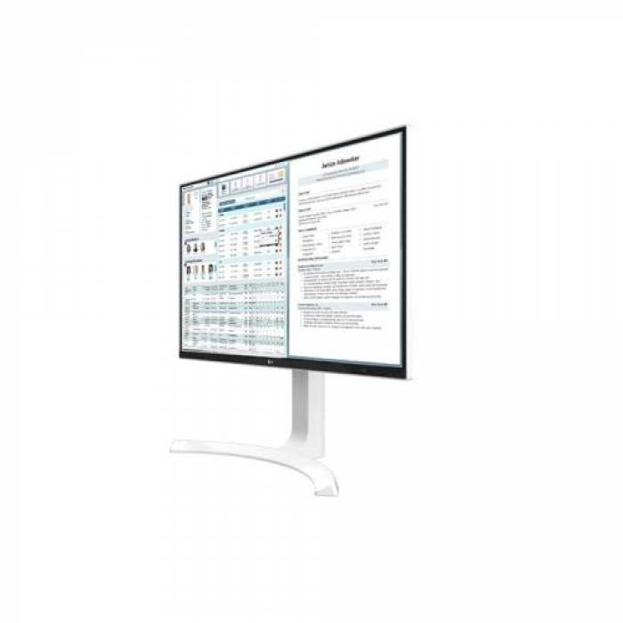 Monitor LED LG 27HJ712C-W, 27inch, 3840x2160, 14ms, White-Black