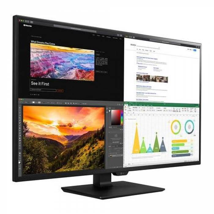 Monitor LED LG 43UN700-B, 43 Inch, 3840x2160, 8ms, Black