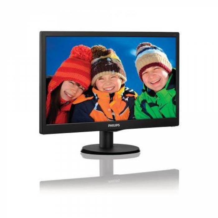 Monitor LED Philips 203V5LSB26, 19.5inch, 1600x900, 5ms, Black