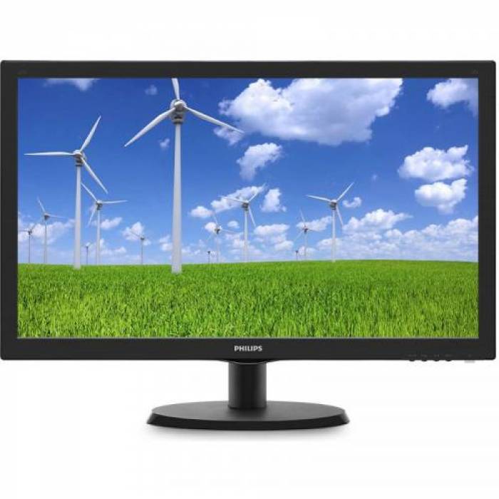 Monitor LED Philips 223S5LSB/00 21.5inch, 1920x1080, 5 ms, Black