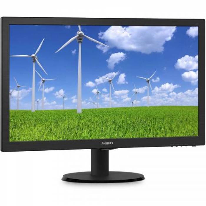 Monitor LED Philips 223S5LSB/00 21.5inch, 1920x1080, 5 ms, Black