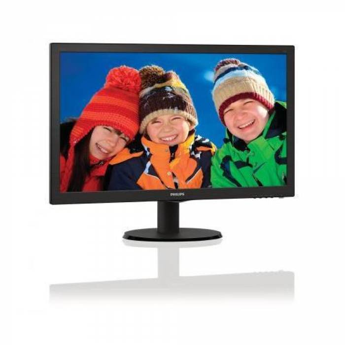 Monitor LED Philips 223V5LSB, 21.5inch, 1920x1080, 5ms, Black