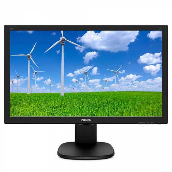 Monitor LED Philips 243S5LHMB, 23.6inch, 1920x1080, 1ms GTG, Black