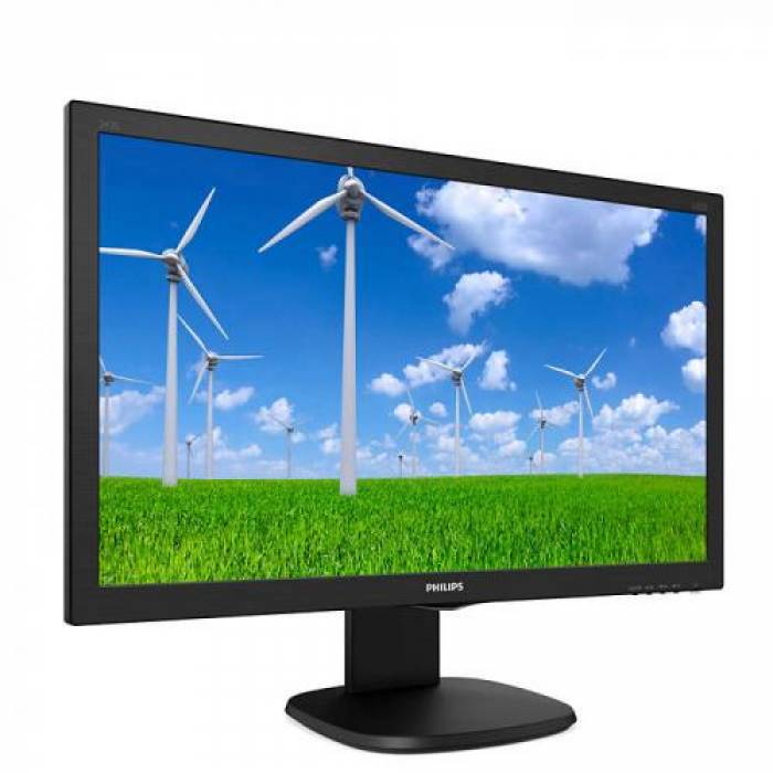 Monitor LED Philips 243S5LHMB, 23.6inch, 1920x1080, 1ms GTG, Black