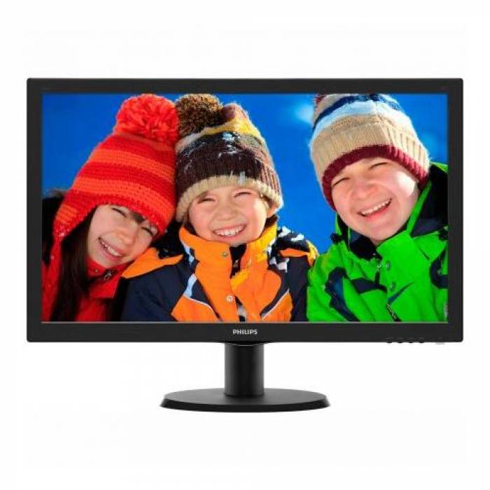 Monitor LED Philips 243V5LHAB, 23.6inch, 1920x1080, 1ms GTG, Black